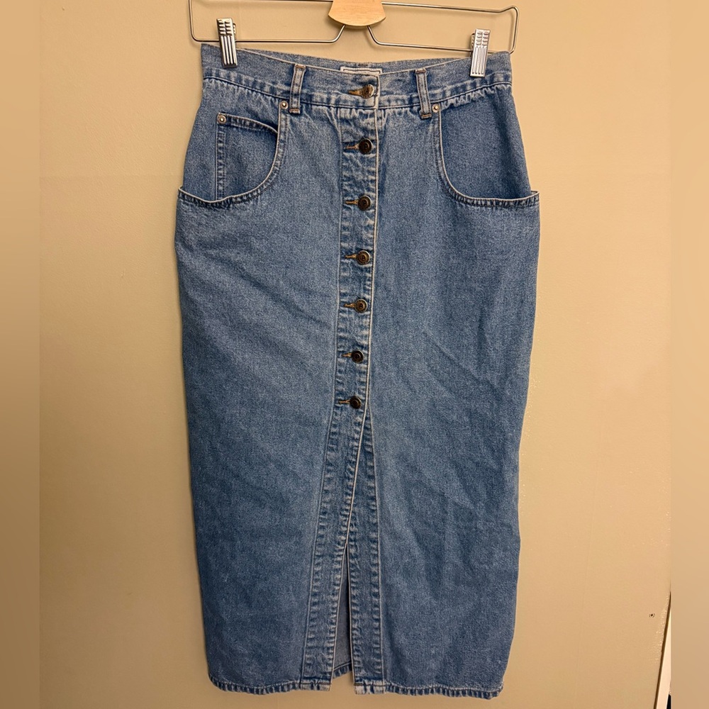 Vintage Arizona Jean Company Light Blue Denim Skirt